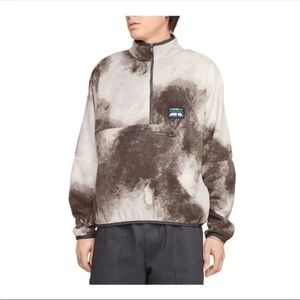 Nike Club Mens Open Air 1/2-Zip Pullover Long Sleeve Top HV4628-254 Sz Large NWT